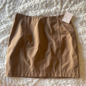 Free People leather skirt